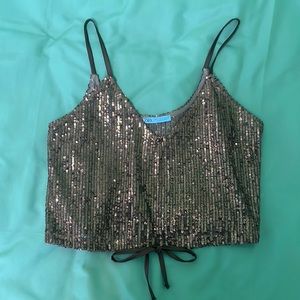 Zara sequins crop top. Size S.